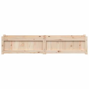 Garden Planter 150x31x31 cm - Solid Wood Pine | Hipo Market