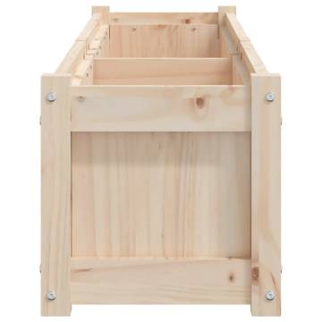 Garden Planter 150x31x31 cm - Solid Wood Pine | Hipo Market