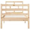 Solid Wood Bed Frame 75x190 cm - Modern Small Single Design