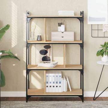 4-Tier Sonoma Oak Bookcase | Stylish, Durable & Practical