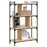 4-Tier Sonoma Oak Bookcase | Stylish, Durable & Practical