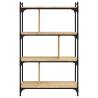 4-Tier Sonoma Oak Bookcase | Stylish, Durable & Practical