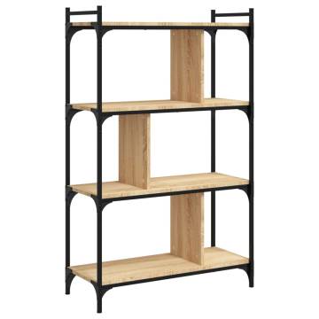 4-Tier Sonoma Oak Bookcase | Stylish, Durable & Practical