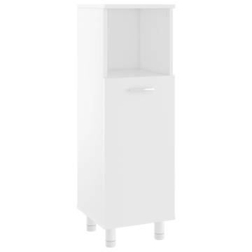 Bathroom Cabinet White 30x30x95 cm - Chic Storage Solution