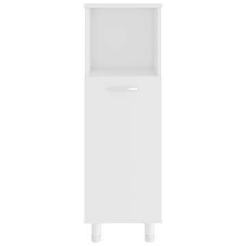 Bathroom Cabinet White 30x30x95 cm - Chic Storage Solution