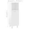 Bathroom Cabinet White 30x30x95 cm - Chic Storage Solution