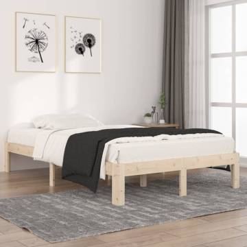 Solid Wood Pine Bed Frame 120x200 cm - Modern & Sturdy