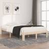 Bed Frame Solid Wood Pine 120x200 cm Colour natural Size 120 x 200 cm 