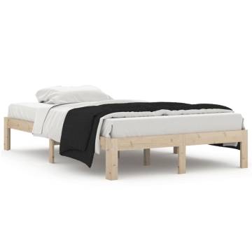 Solid Wood Pine Bed Frame 120x200 cm - Modern & Sturdy