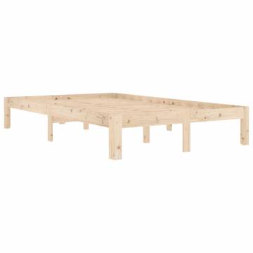 Solid Wood Pine Bed Frame 120x200 cm - Modern & Sturdy