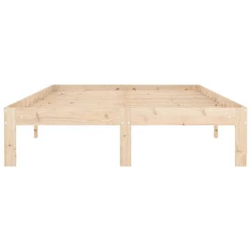 Solid Wood Pine Bed Frame 120x200 cm - Modern & Sturdy