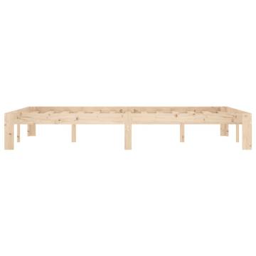 Solid Wood Pine Bed Frame 120x200 cm - Modern & Sturdy