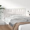 Bed Headboard White 140.5x4x100 cm Solid Wood Pine Colour white Size 140.5 x 100 cm Quantity in Package 1 