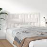 Stylish White Bed Headboard - Solid Pine Wood | HipoMarket