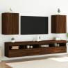 TV Wall Cabinets 2 pcs Brown Oak 40.5x30x60 cm Engineered Wood Colour brown oak Quantity in Package 2 Height 60 cm 