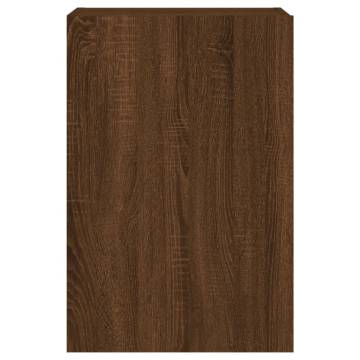 Stylish Brown Oak TV Wall Cabinets - Set of 2 | HipoMarket UK