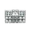 100 Piece Christmas Ball Set 3/4/6 cm Silver Colour silver Quantity in Package 100 