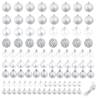 100 Piece Christmas Ball Set - Silver Ornaments for Holiday Cheer