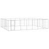 Outdoor Dog Kennel Galvanised Steel 50.82 m² Colour silver Size 770 x 660 x 180 cm Quantity in Package 1 