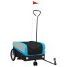 Durable Black and Blue Bike Trailer - 45 kg Capacity