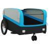 Durable Black and Blue Bike Trailer - 45 kg Capacity