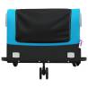 Durable Black and Blue Bike Trailer - 45 kg Capacity