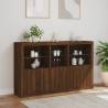 Stylish Brown Oak Sideboard with LED Lights - Hipomarket