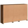 Stylish Brown Oak Sideboard with LED Lights - Hipomarket