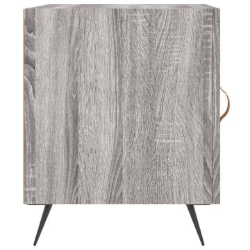 Stylish Grey Sonoma Bedside Cabinet - Durable & Modern Design