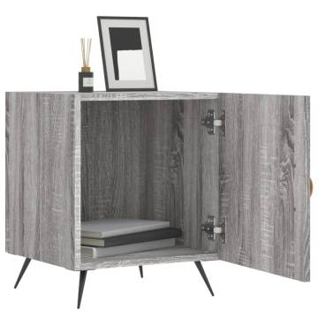 Stylish Grey Sonoma Bedside Cabinet - Durable & Modern Design