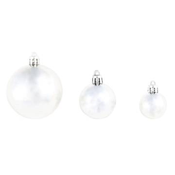 100 Piece Christmas Ball Set - Silver Ornaments for Holiday Cheer