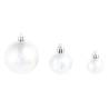 100 Piece Christmas Ball Set - Silver Ornaments for Holiday Cheer