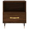 2 pcs Brown Oak Bedside Cabinets - Modern & Stylish Storage