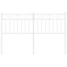 Elegant White Metal Headboard - 135 cm | HipoMarket