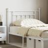 Metal Headboard White 90 cm Colour white Size 90 cm Quantity in Package 1 