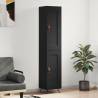 Highboard Black 34.5x34x180 cm Engineered Wood Colour black Quantity in Package 1 Model 1 wood door 