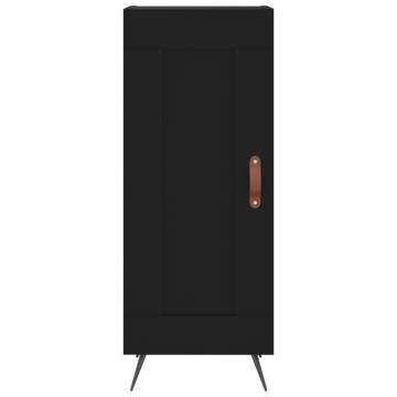 Stylish Highboard Black 34.5x34x180 cm | HipoMarket UK