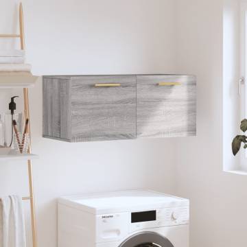 Wall Cabinet Grey Sonoma 80x36.5x35 cm | HipoMarket