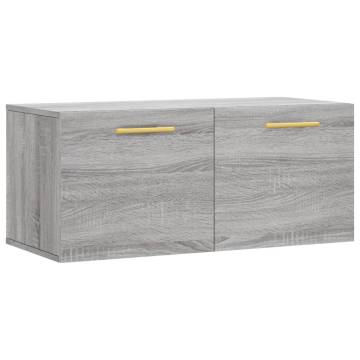 Wall Cabinet Grey Sonoma 80x36.5x35 cm | HipoMarket