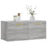 Wall Cabinet Grey Sonoma 80x36.5x35 cm | HipoMarket