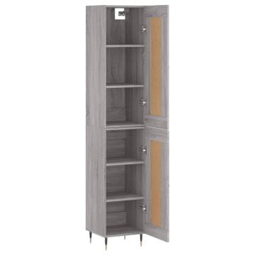 Elegant Highboard Grey Sonoma - Stylish Storage Solution