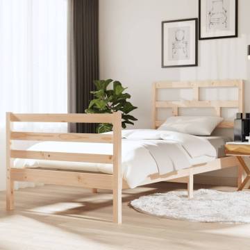 Solid Wood Bed Frame 90x190 cm | Stylish & Durable