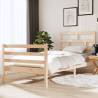 Bed Frame 90x190 cm Single Solid Wood Colour natural Size 90 x 190 cm 