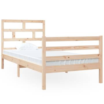 Solid Wood Bed Frame 90x190 cm | Stylish & Durable