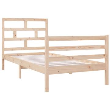 Solid Wood Bed Frame 90x190 cm | Stylish & Durable