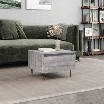 Stylish Grey Sonoma Coffee Table - 50x46x35 cm | Hipomarket