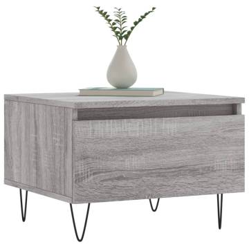 Stylish Grey Sonoma Coffee Table - 50x46x35 cm | Hipomarket