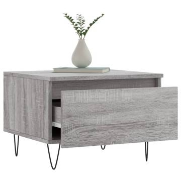 Stylish Grey Sonoma Coffee Table - 50x46x35 cm | Hipomarket