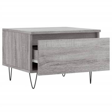 Stylish Grey Sonoma Coffee Table - 50x46x35 cm | Hipomarket