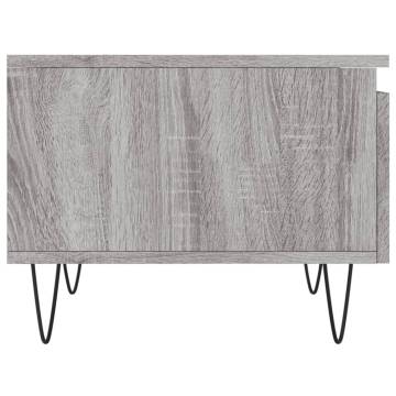 Stylish Grey Sonoma Coffee Table - 50x46x35 cm | Hipomarket